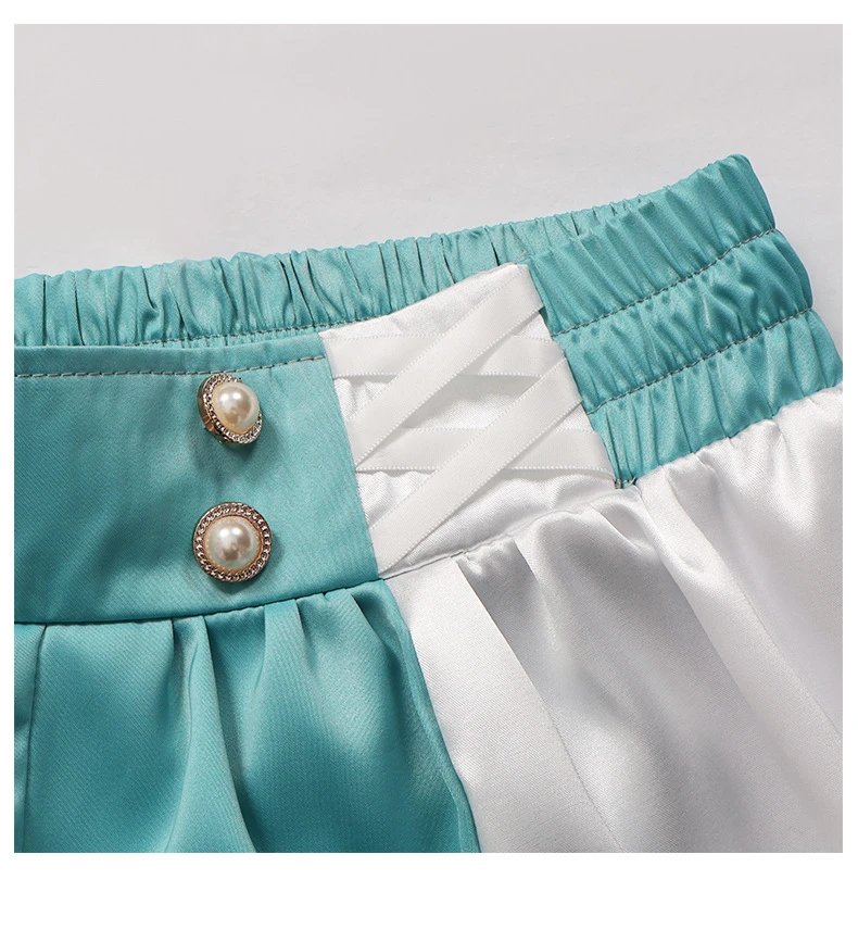 Design World Plan (Mirror Bell) 10th Anniversary Maid Dress Set Turquoise and White Dress - 26