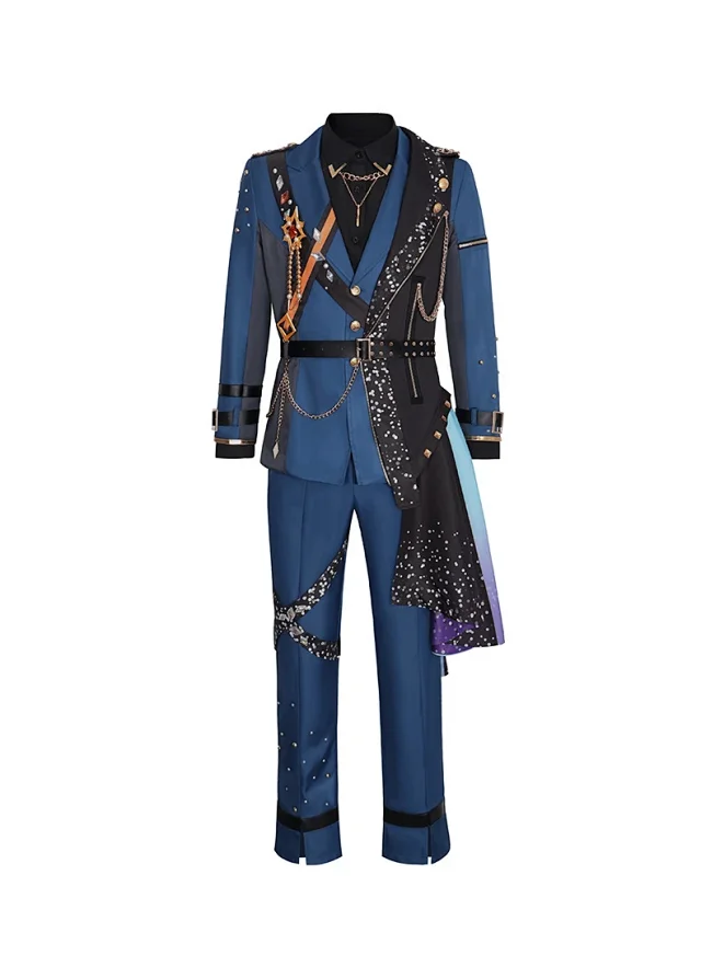 Unbranded Matching Sets Blue embellished performance costume set product detail image 6
