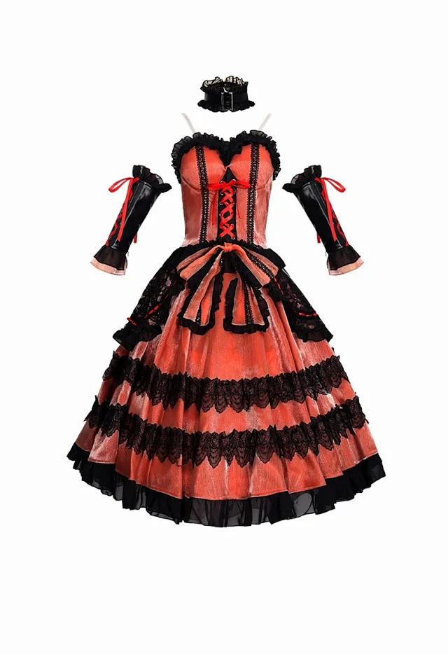 Unbranded Dresses Date A Live Kurumi Tokisaki cosplay dress set product detail image 4