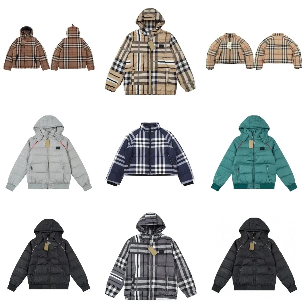 Burberry Down Jackets Quilted hooded puffer jacket image 1