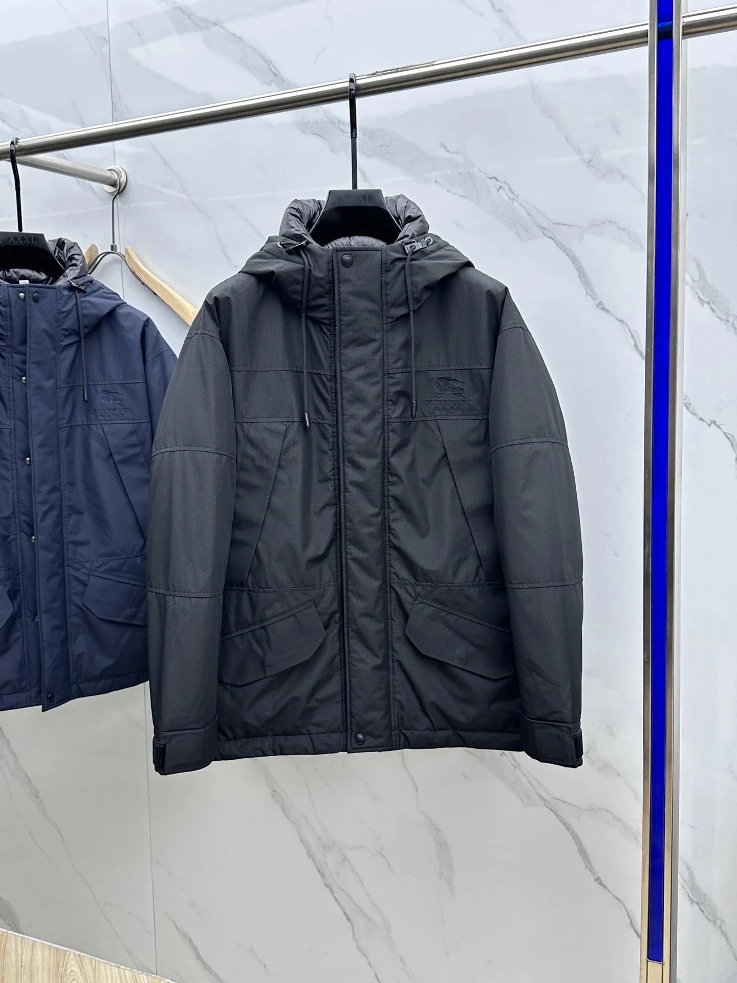 Burberry Down Jackets Quilted hooded puffer jacket — 18