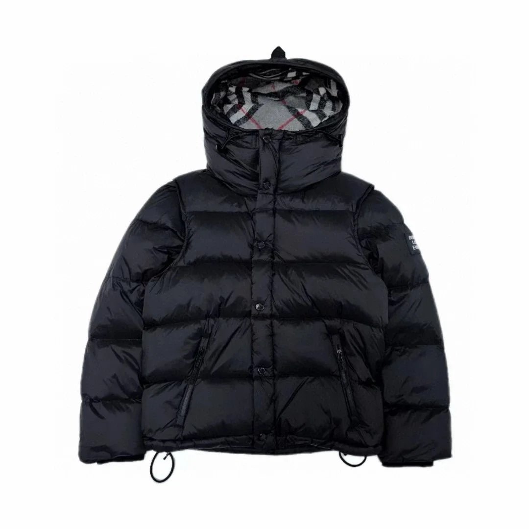 Burberry Down Jackets Quilted hooded puffer jacket — 30