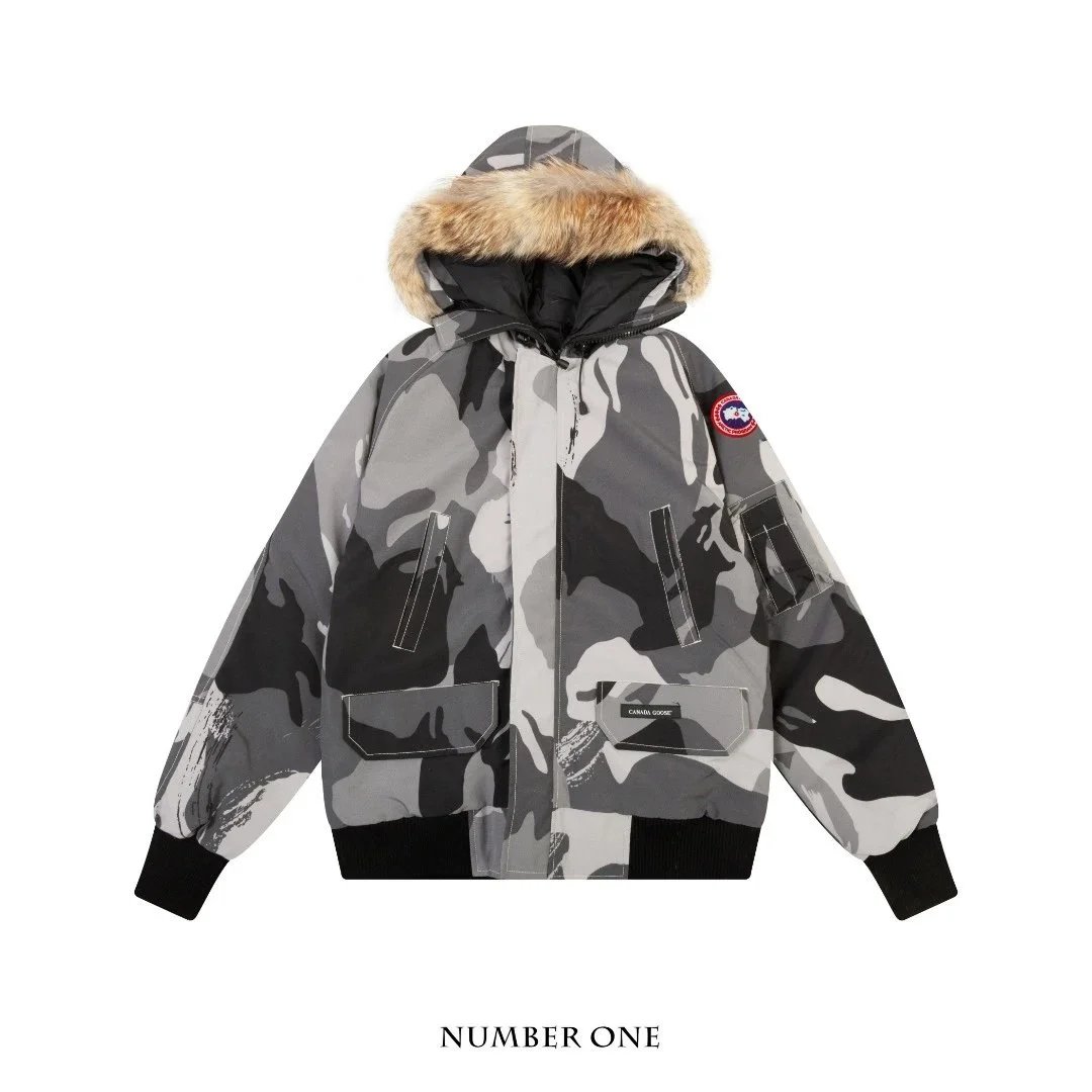 Canada Goose Down Jackets Hooded Parka with Fur Trim — 14