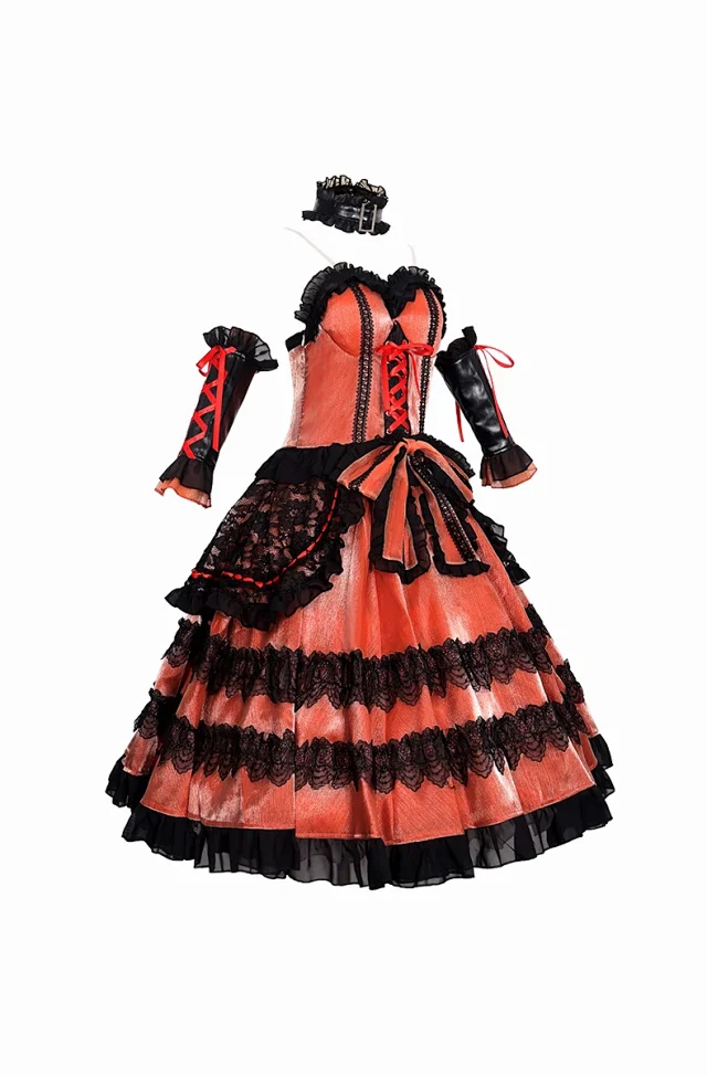 Unbranded Dresses Date A Live Kurumi Tokisaki cosplay dress set product detail image 6