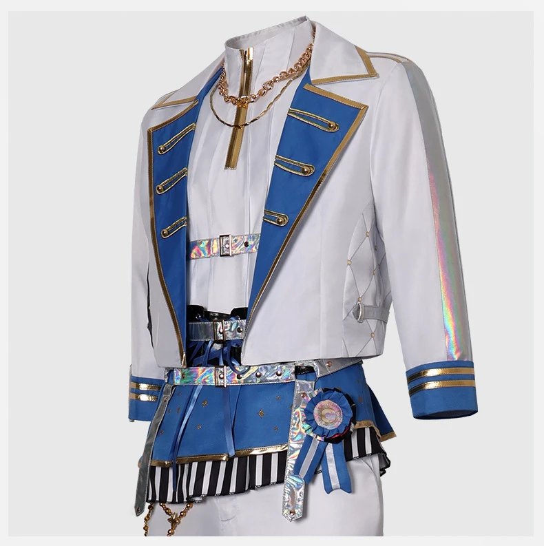 Design World Plan (Bai Shihan) 5th Anniversary Thank You Event Cosplay Costume Set White Blue Gold Sets - 22