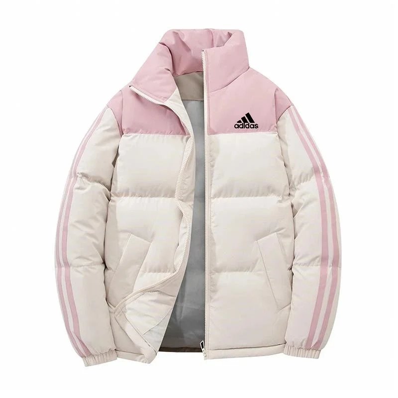 Adidas Down Jacket Pink and Beige Puffer Outerwear - 9