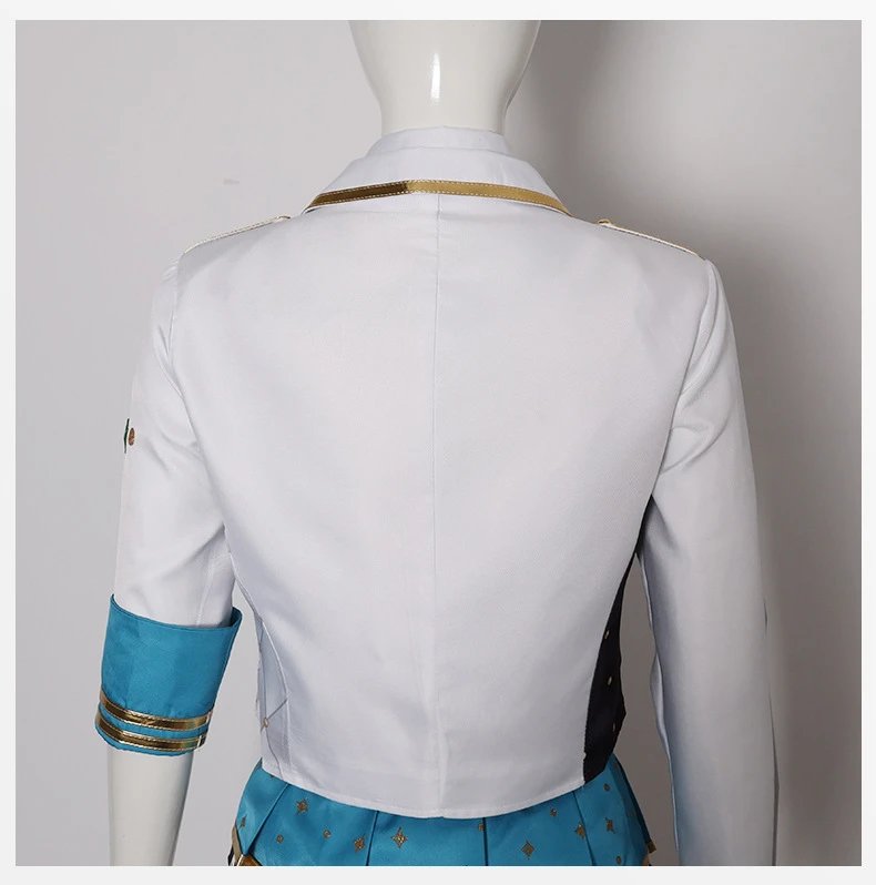 Design World Plan (Bai Shihan) 5th Anniversary Thank You Event Cosplay Costume Set White Blue Gold Sets - 32