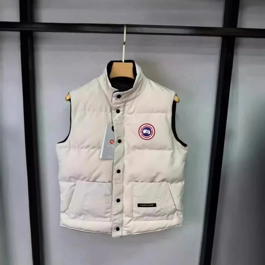 Canada Goose Vests Quilted stand-collar puffer vest with snap front and patch pockets image 2