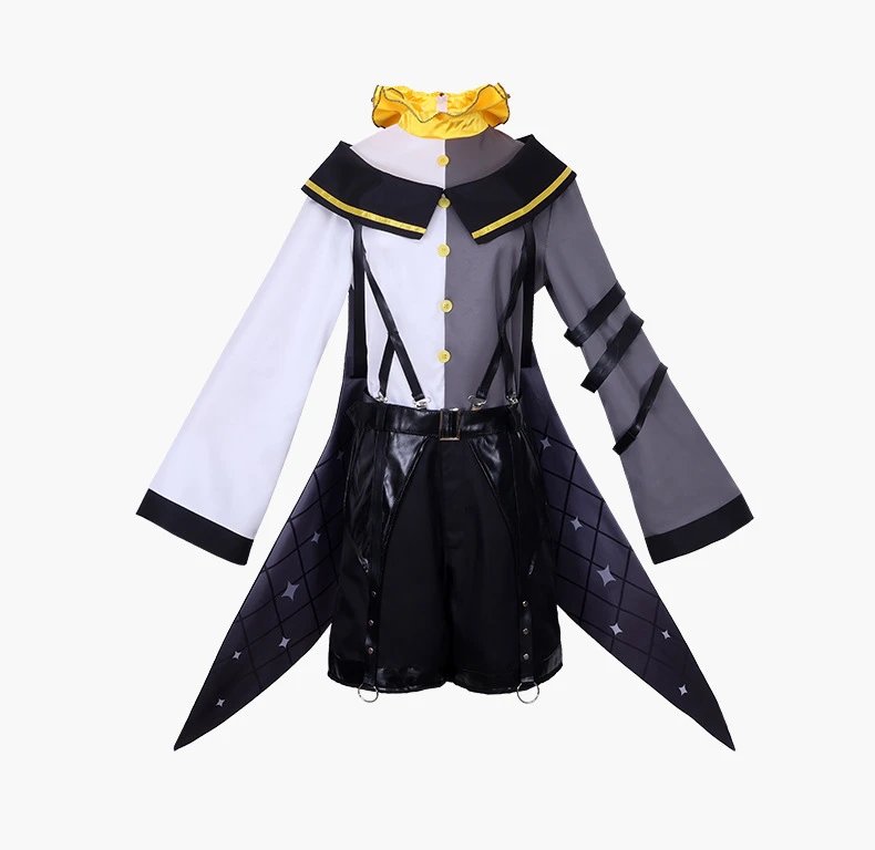Design Hatsune Miku Xiao Liangxiong (Jing Yin Lian) Cosplay Costume Set Black White Yellow - 16