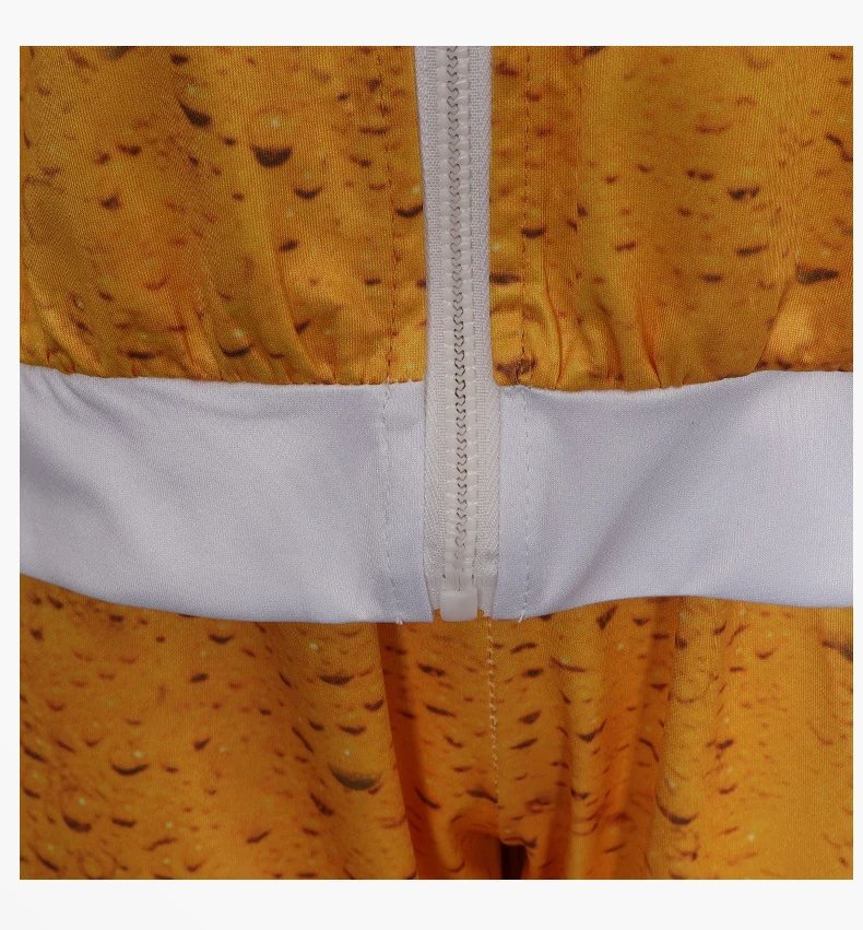 Design Beer Foam Gradient Tracksuit Set Yellow / White - 29