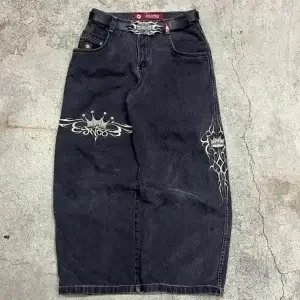Unbranded Jeans Graphic Print Straight-Leg — 18