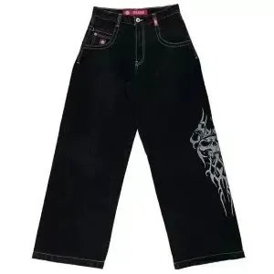 Unbranded Jeans Graphic Print Straight-Leg — 29