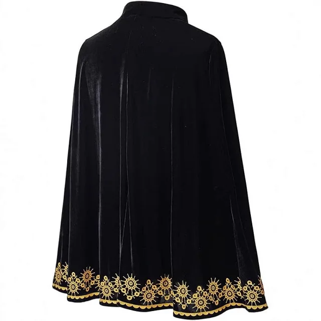 Unbranded Velvet Gold-Embroidered Bishop Cape product detail image 5