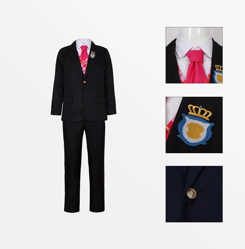 Design Barbie Princess x Delancey Set Navy Blue and Pink Plaid School Uniform Set Sets - 21