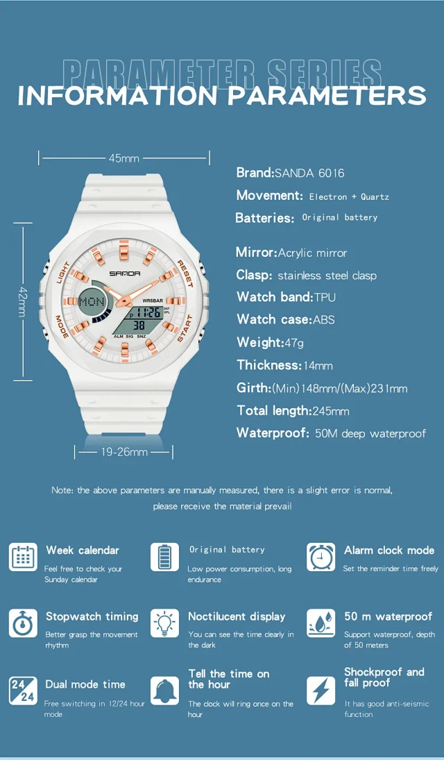 SANDA Watches Analog-Digital Sports Watch product detail image 39