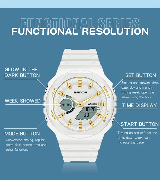 SANDA Watches Analog-Digital Sports Watch product detail image 40