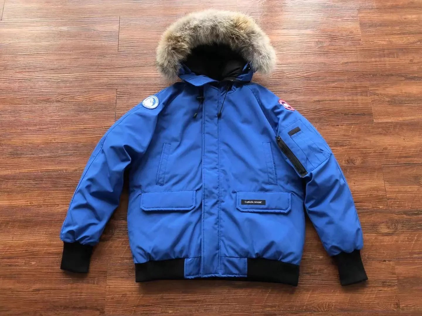 Canada Goose Down Jackets Fur-Trim Hooded Jacket — 35