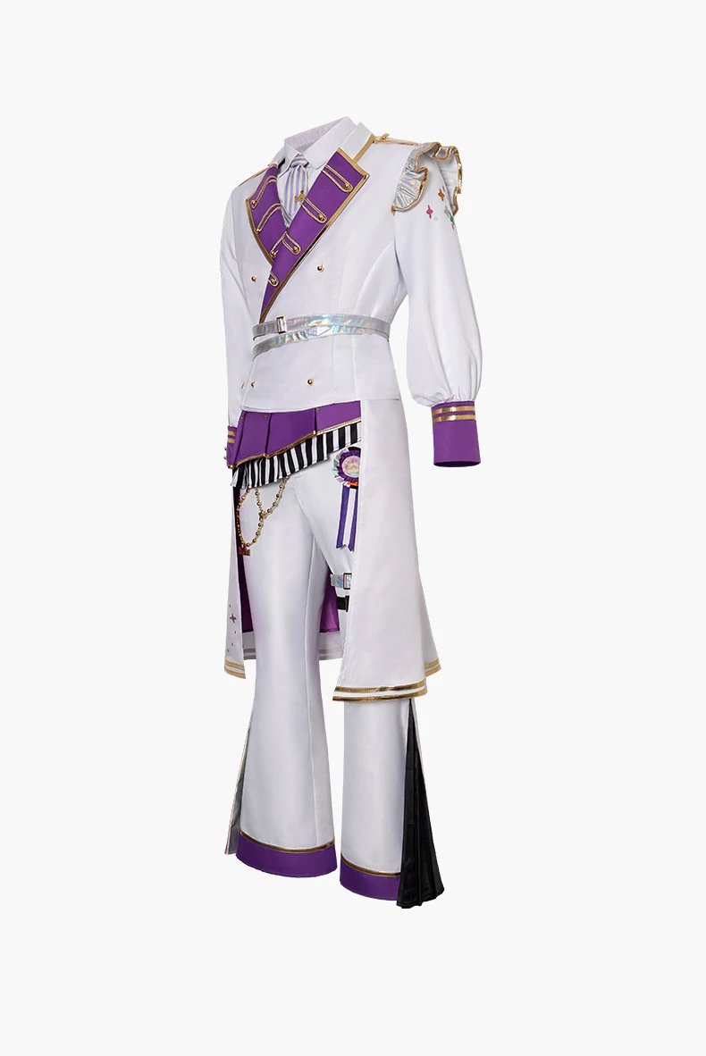 Design World Plan (Tian Ma Si) 5th Anniversary Gratitude Concert Costume Set White Yellow Holographic Performance Outfit - 30