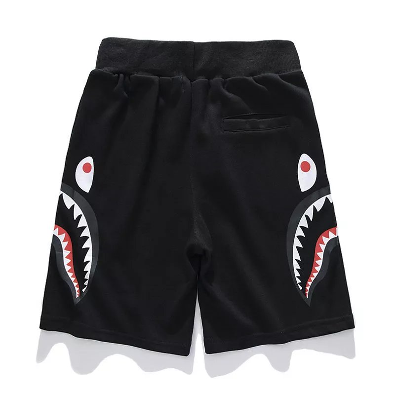 A Bathing Ape Shark Face Shorts Gray - 13