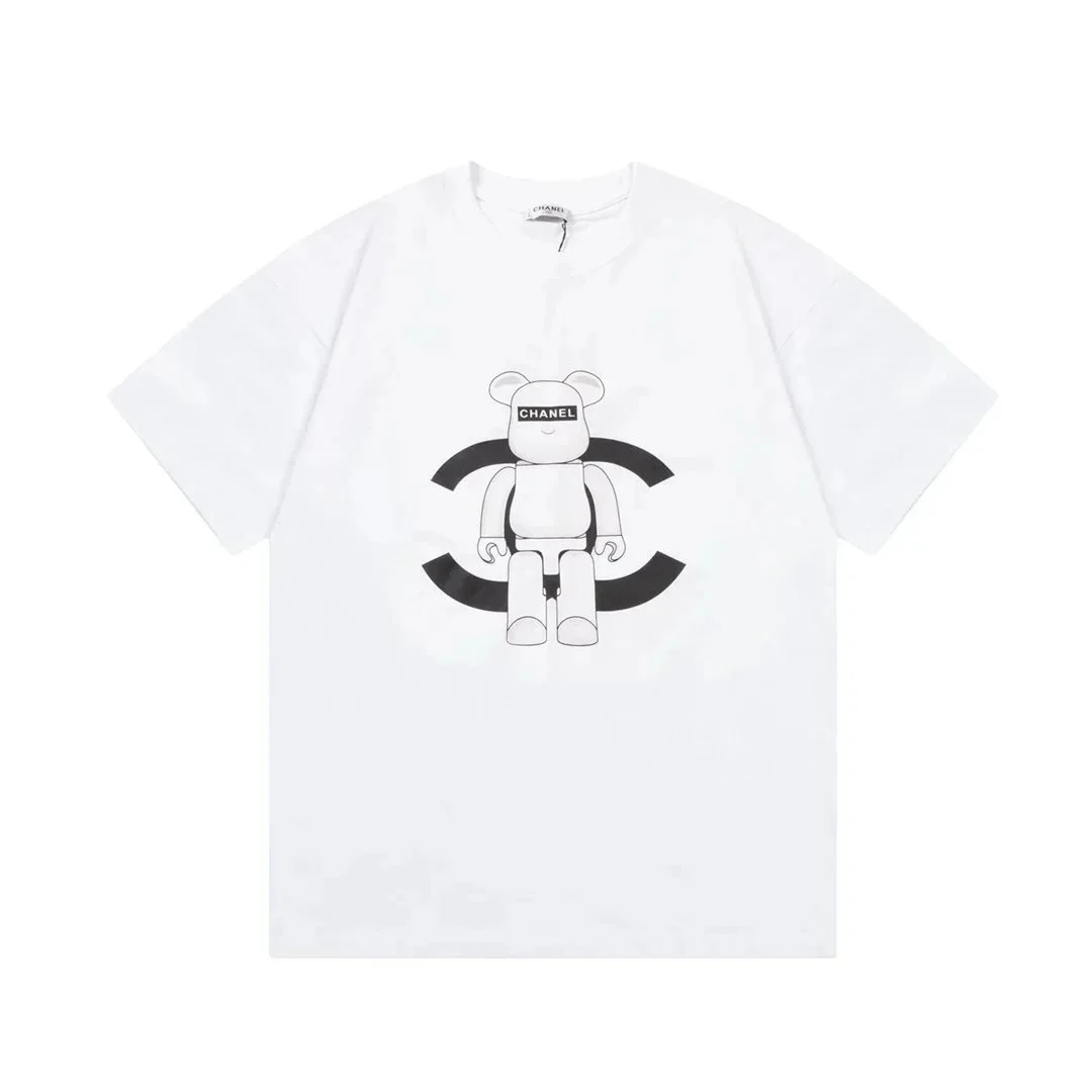Chanel T-shirt with the classic double C design at its core.