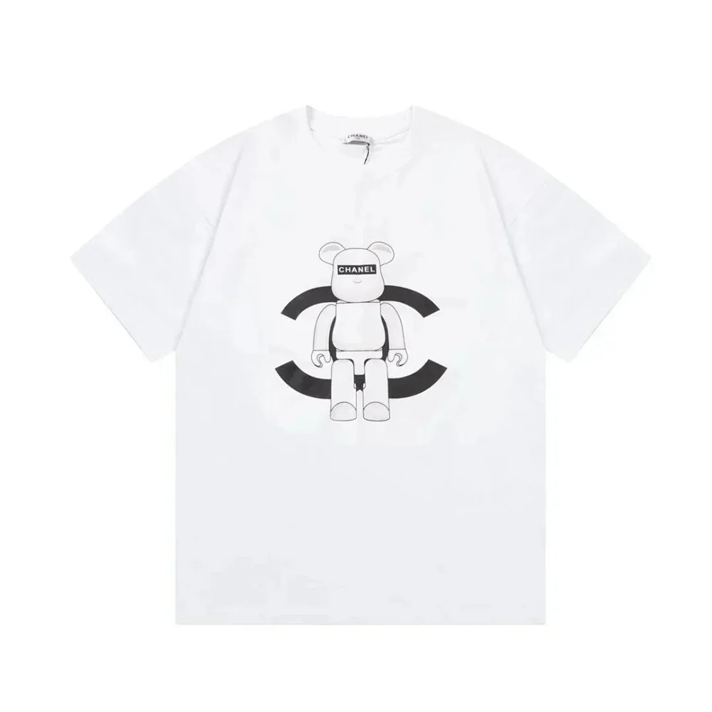 Chanel T-shirt with the classic double C design at its core.