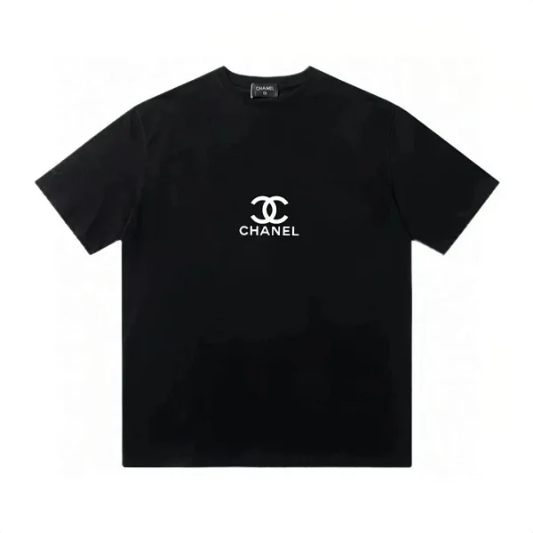 Chanel Classic Double C Print Short-Sleeve Tee