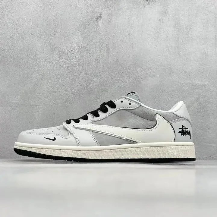 Inverted hook low cut gray white -18