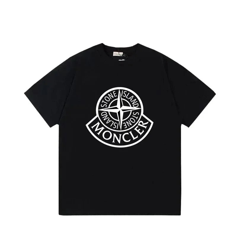 Stone Island x Moncler Compass Print Short Sleeve Tee - rep Moncler