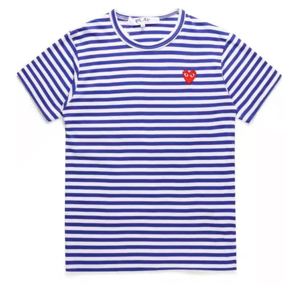 Blue Stripe - Red Heart