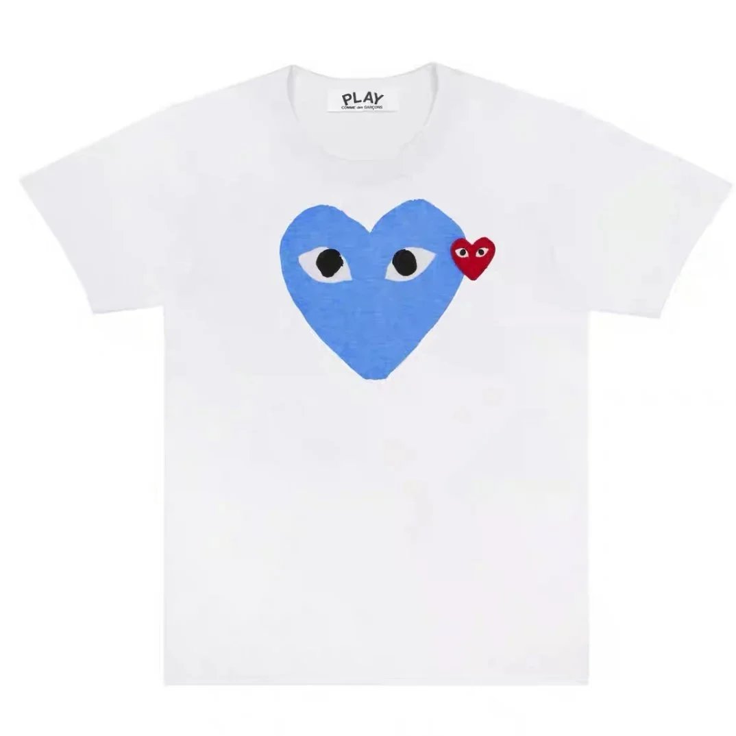 White - Blue Heart
