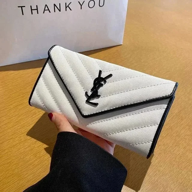Saint Laurent Wallets & Card Holders Quilted Envelope Flap Long Wallet product detail image 1