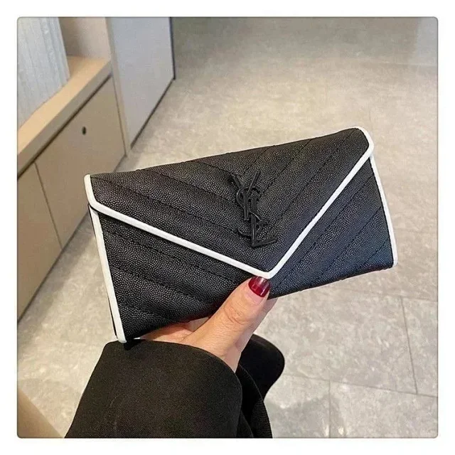Saint Laurent Wallets & Card Holders Quilted Envelope Flap Long Wallet product detail image 5