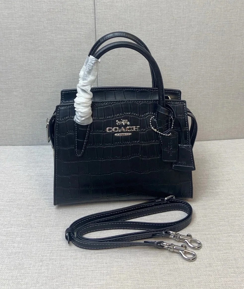 Coach Mini City Satchel White Leather Handbag - 10