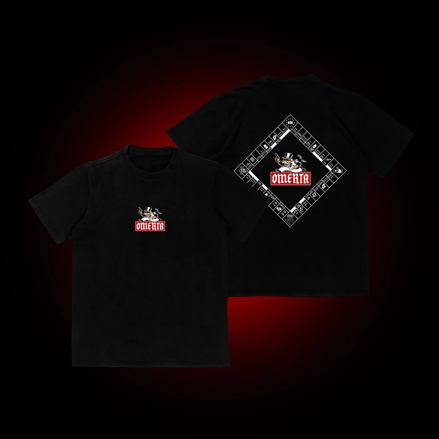 Omerta Monopoly Tee Black T-Shirt - 25