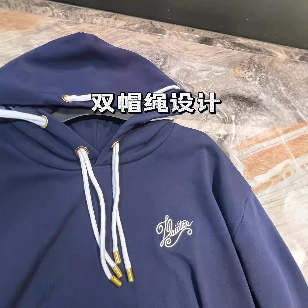 重工刺绣带帽卫衣连帽衫情侣款式 3