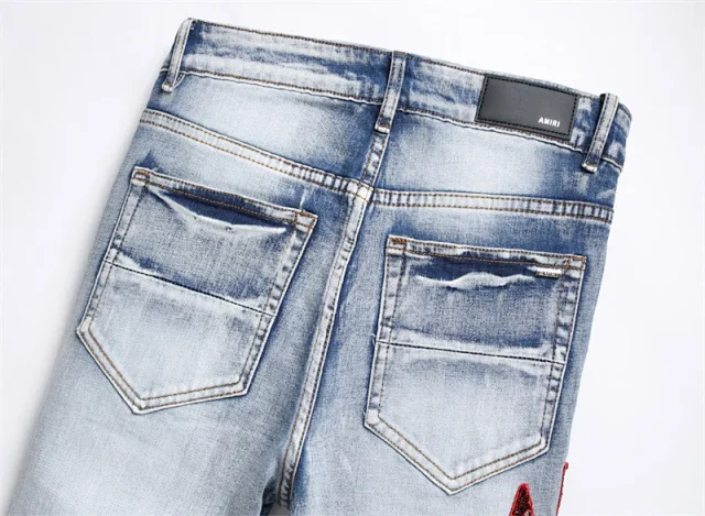 AMIRI Jeans Distressed embroidered skinny product detail image 14