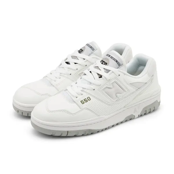 New Balance 550 White Navy Beige Sneakers - 45