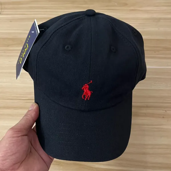 Ralph Lauren Polo Pony Black Baseball Cap - 18