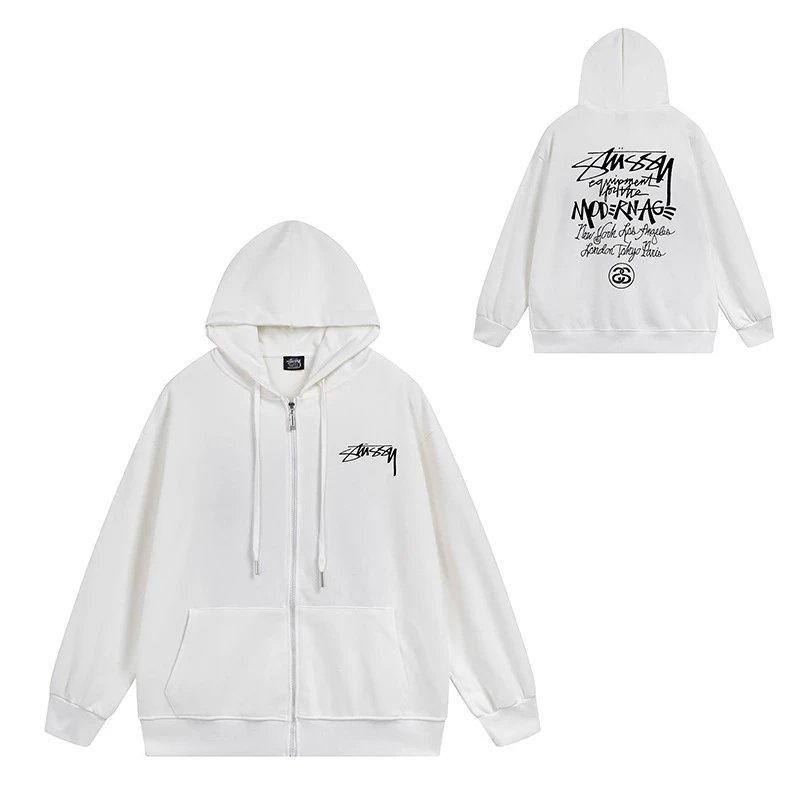Stüssy 8-Ball Zip-Up Hoodie Black - 12
