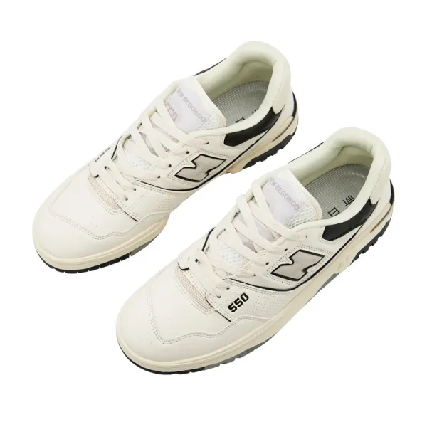 New Balance 550 White Navy Beige Sneakers - 27