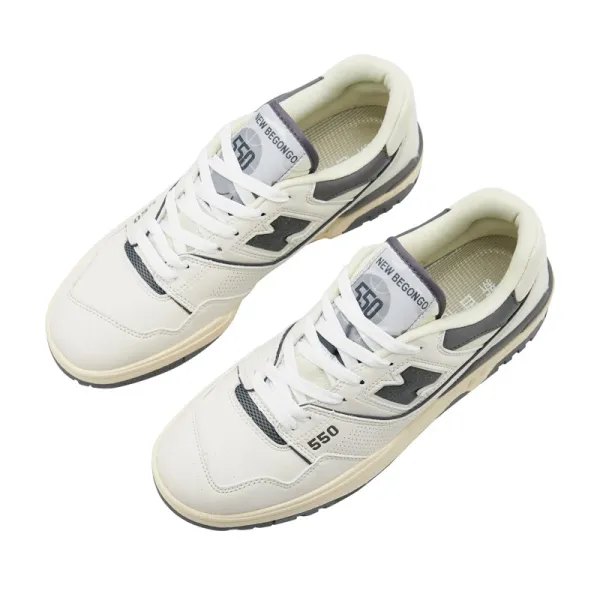New Balance 550 White Navy Beige Sneakers - 33
