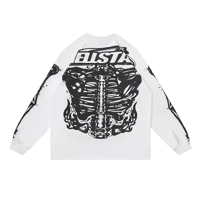 HELLSTAR Long Sleeve Tee Multicolor Streetwear T-Shirt - 47
