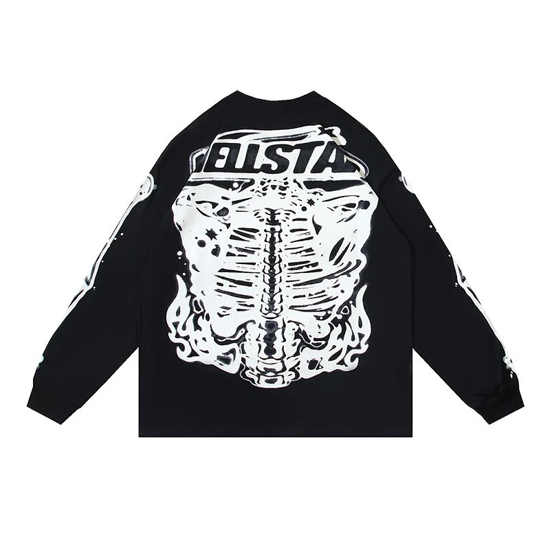 HELLSTAR Long Sleeve Tee Multicolor Streetwear T-Shirt - 49