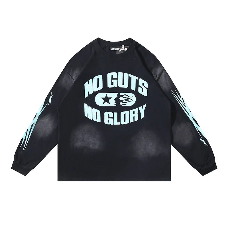 HELLSTAR Long Sleeve Tee Multicolor Streetwear T-Shirt - 60