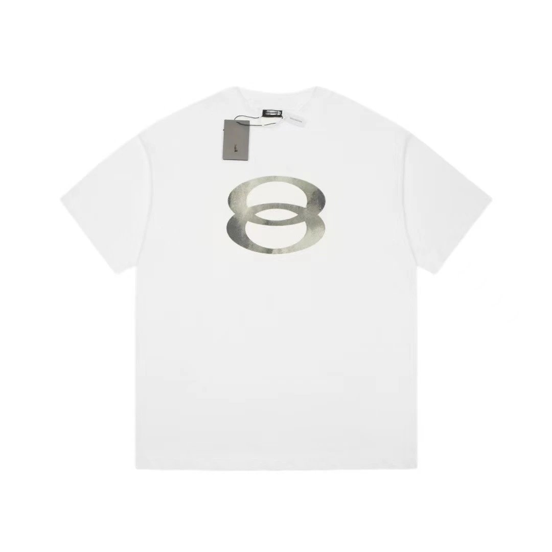 Balenciaga Logo Print Black T-Shirt - 12