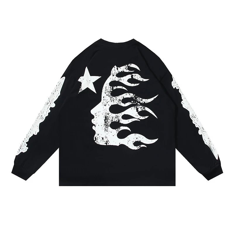 HELLSTAR Long Sleeve Tee Multicolor Streetwear T-Shirt - 41