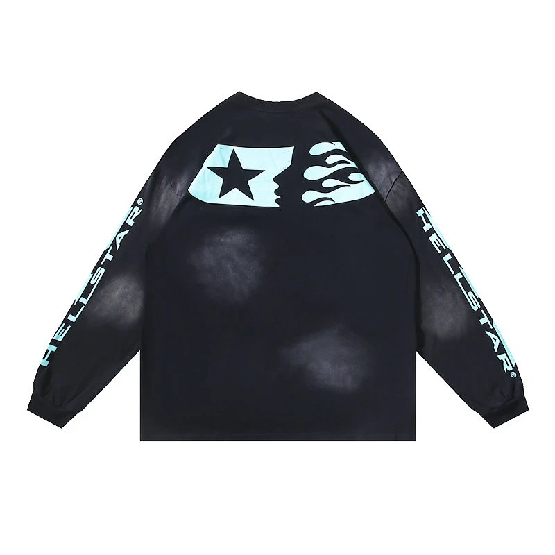 HELLSTAR Long Sleeve Tee Multicolor Streetwear T-Shirt - 61