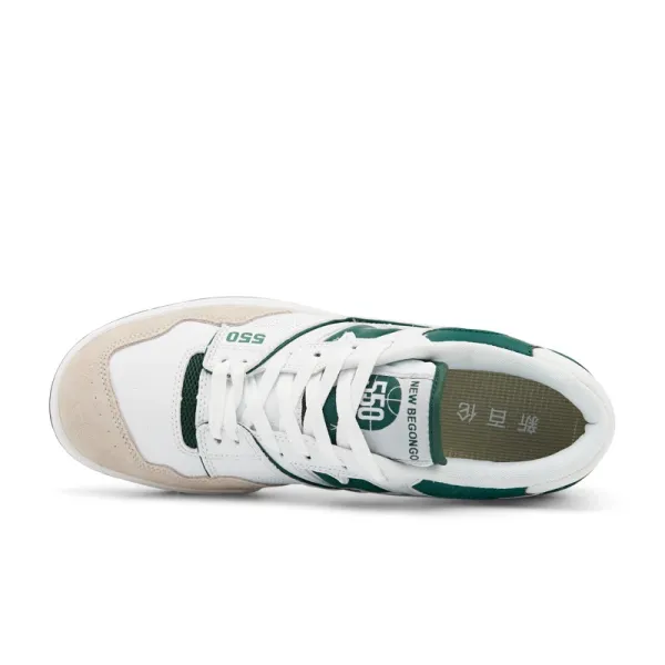 New Balance 550 White Navy Beige Sneakers - 31
