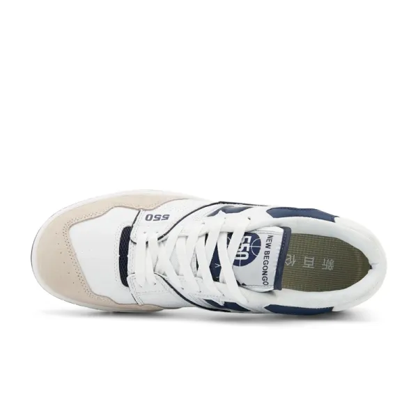 New Balance 550 White Navy Beige Sneakers - 43