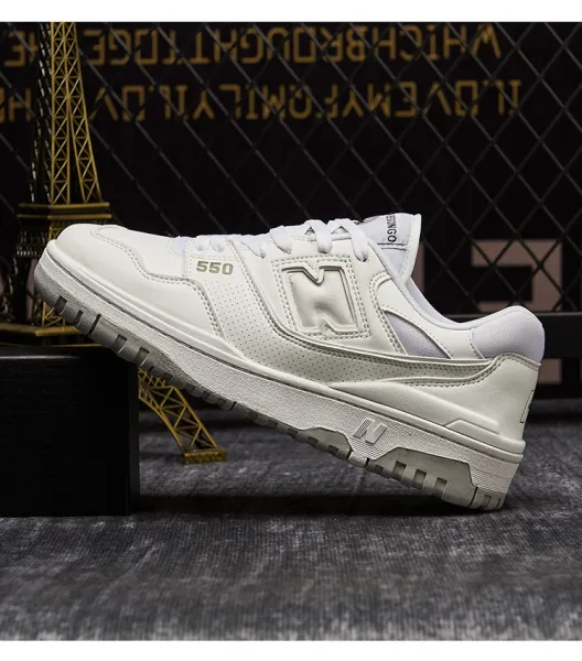 New Balance 550 White Navy Beige Sneakers - 16